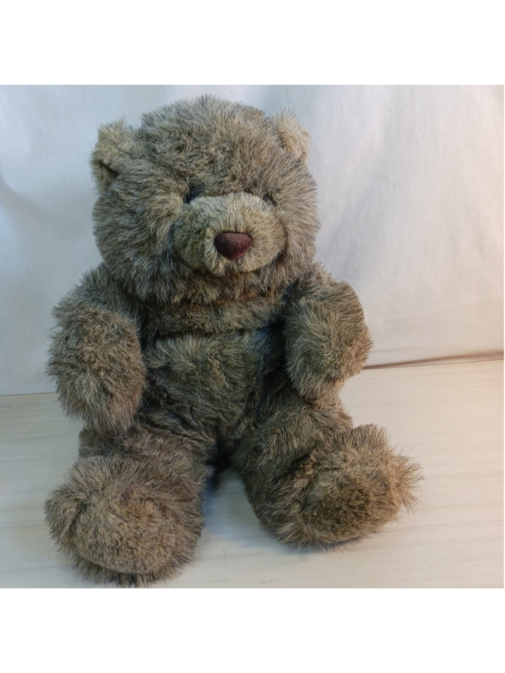 TL Toys Gray Brown Teddy Bear Vintage EUC